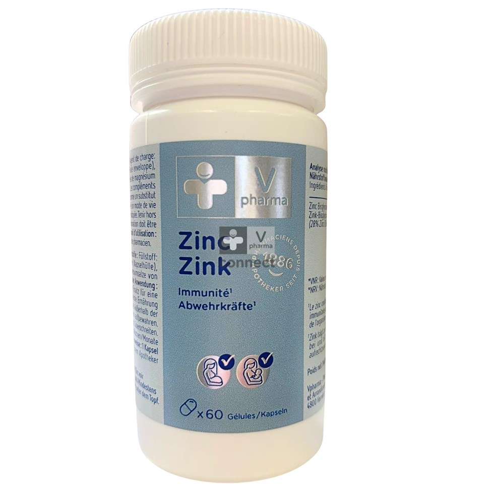 Vpharma Nutrition Zinc 60 Comprimés