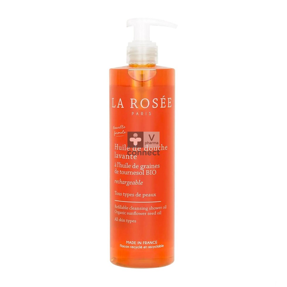 La Rosee Huile Douche Lavante Bio 390Ml