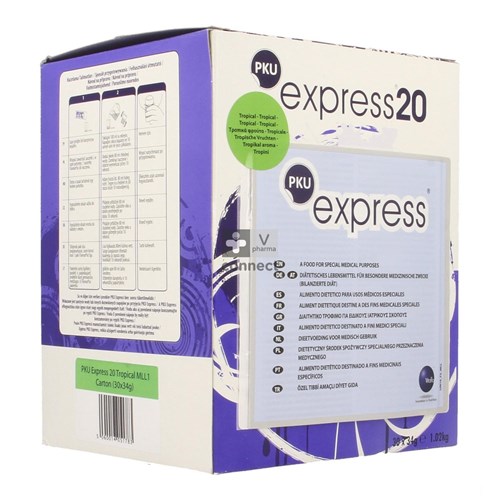 Pku Express 20 Tropical   30 X 34 g