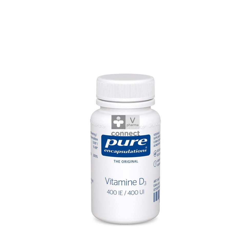 Pure Encapsulations Vitamine D3 400 UI 60 Capsules