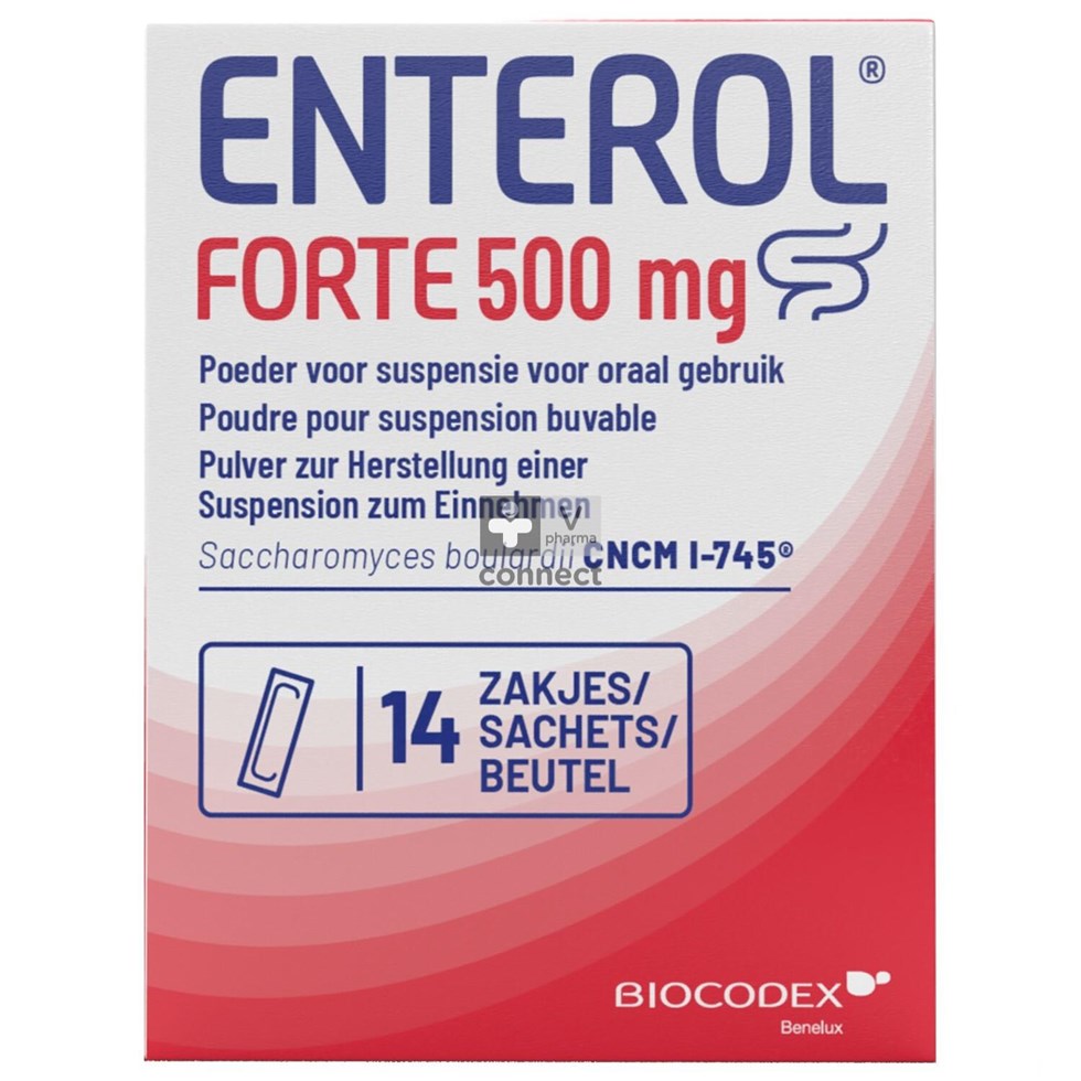 Enterol Forte 500Mg Pdr Susp Buvable Sach 14