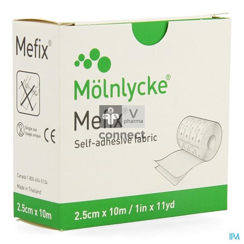 Mefix Zelfklevende Fixatie 2,5cmx10,0m 1 310250