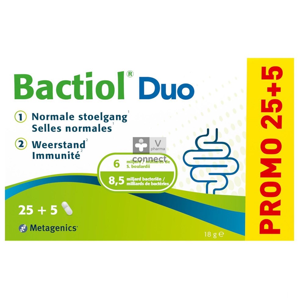 Bactiol Duo Caps 25 + 5 Metagenics
