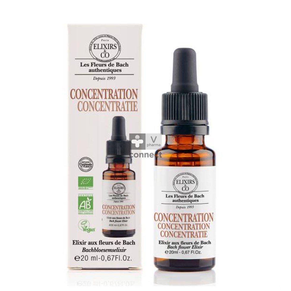 Elixirs&co Complex Bach Concentratie Gutt 20ml