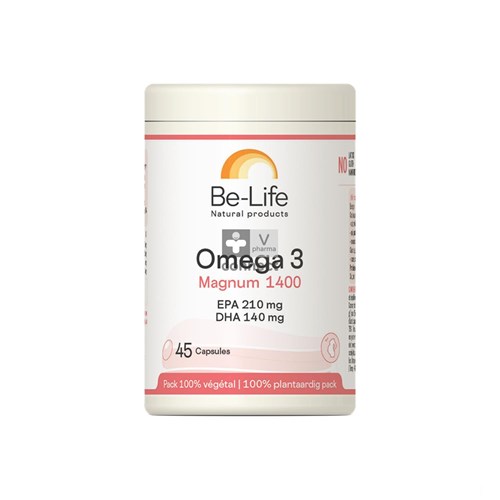 Be-Life Omega 3 Magnum 1400  45 Gélules