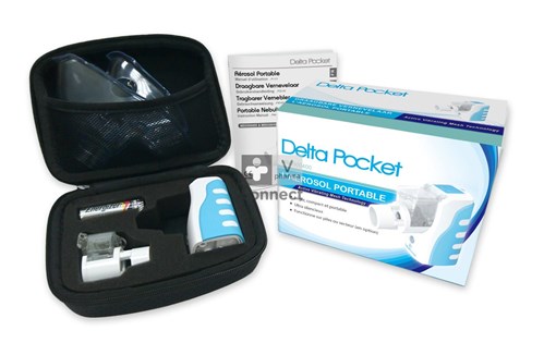 Delta Pocket Aerosol Portable + Masques Adultes et Enfants