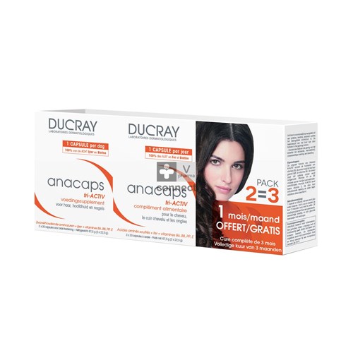 Ducray Anacaps Tri Activ 60 Capsules + 30 Gratuit