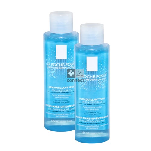 La Roche Posay Démaquillant Physiologique Yeux Sensibles 2 x 125 ml Prix Promo