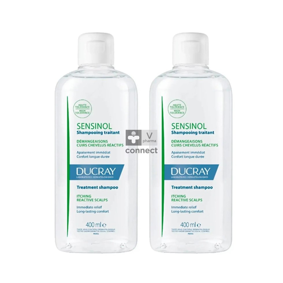 Ducray Sensinol Fysio. Berscherm. Sh 2x400ml Nf