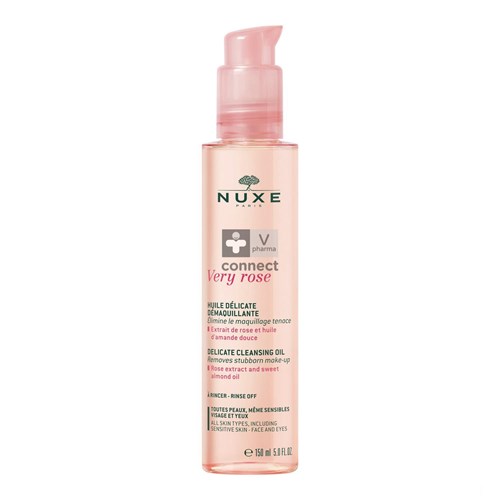 Nuxe Very Rose Huile Délicate Démaquillante Flacon Pompe 150 ml