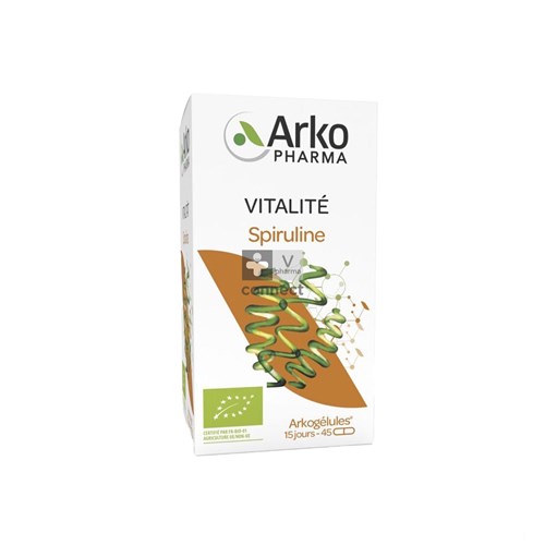 Arko Gelules Spiruline Bio 45 Capsules