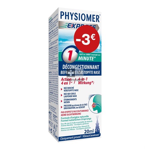 Physiomer Express Pocket 20 ml -3 Euros