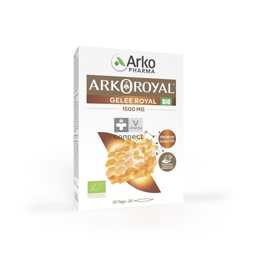 Arkoroyal Gelee Royale Bio 2500 mg 20 Ampoules