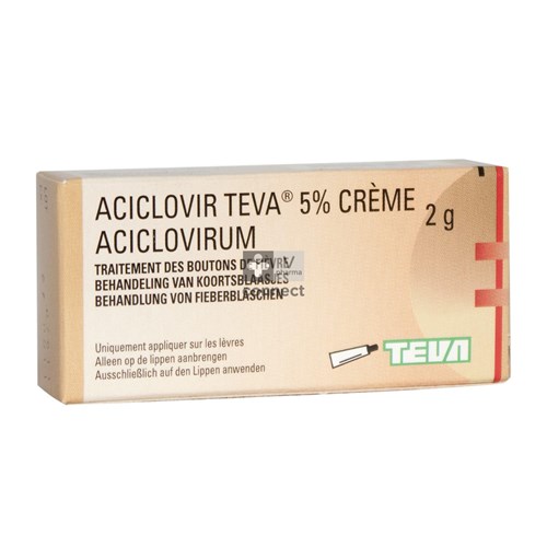 Aciclovir Creme  2 gr 5% Teva