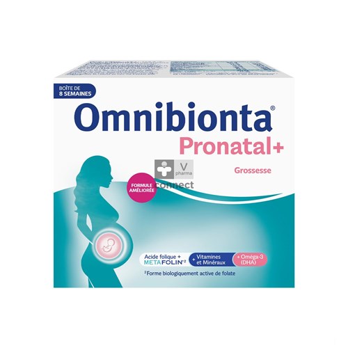 Omnibionta Pronatal+ : 8 weken Pack (56 tabletten+56 capsules)