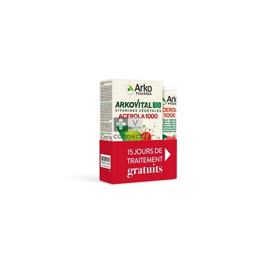 Arkovital Acerola 1000 Bio 30 + 15 Comprimés