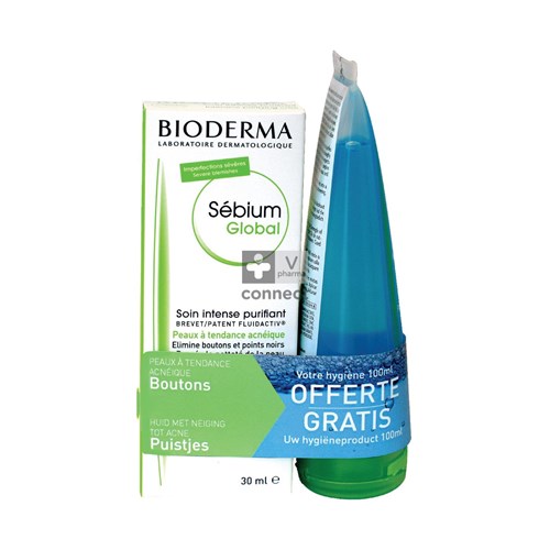 Bioderma Sebium Global 30ml + Schuimende Gel 100ml