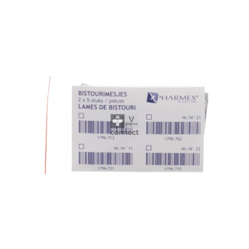 Pharmex Lame N.15 2 X 5 Pces                      