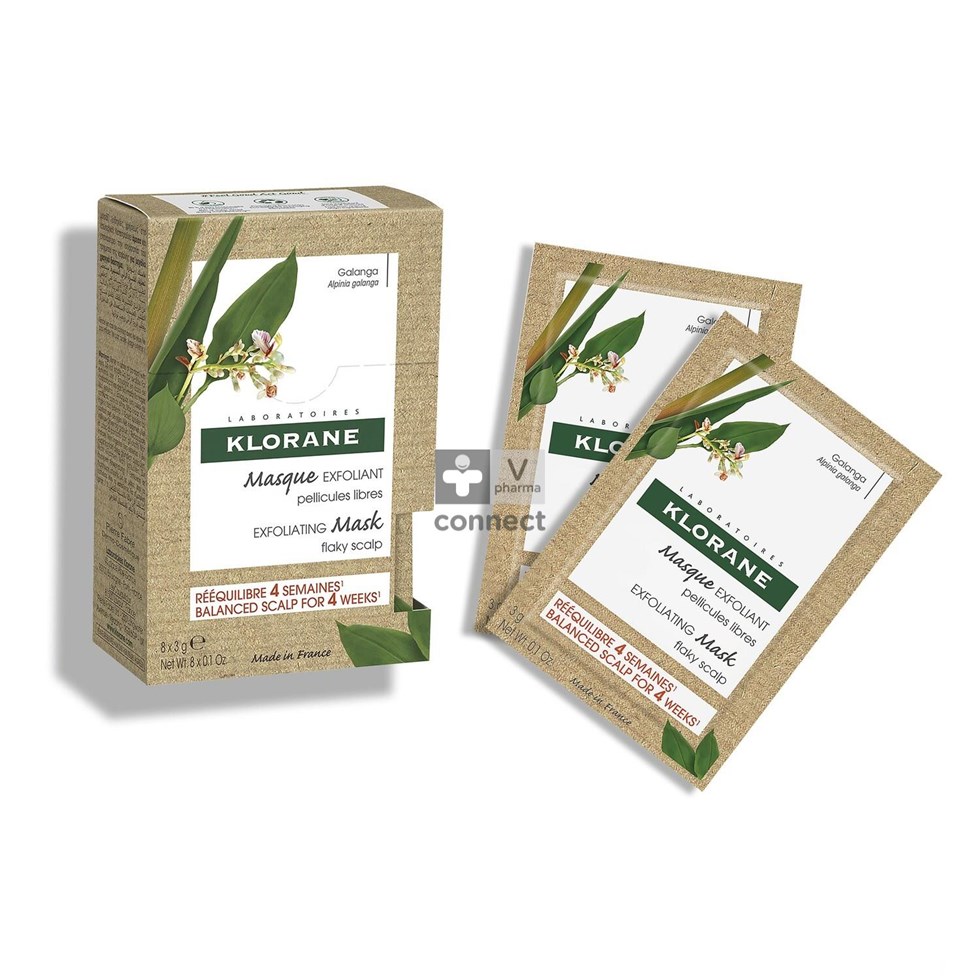 Klorane Masque Poudre Traitant Galanga 8 x 3 g
