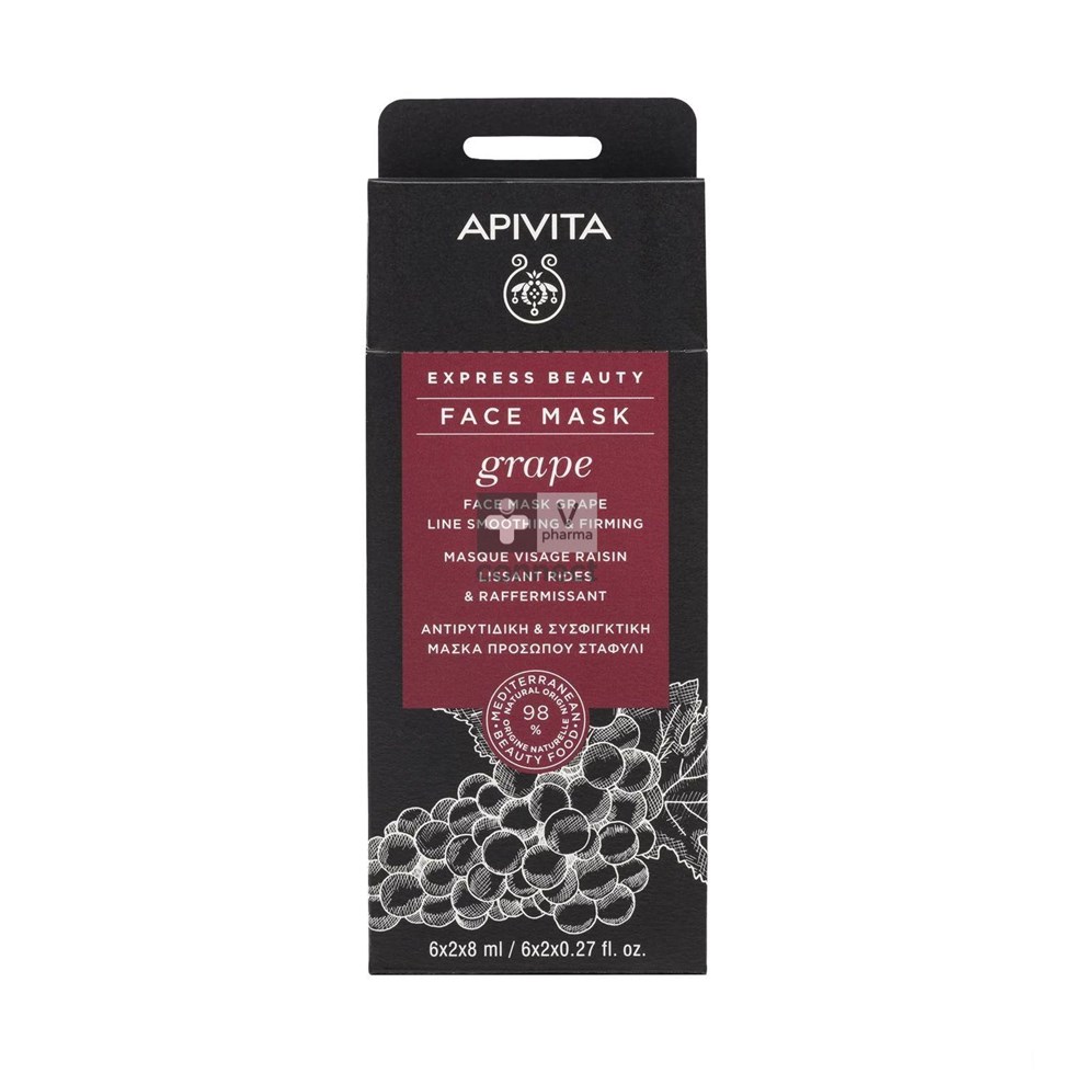 Apivita Express Beauty Masker Druiven