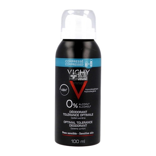 Vichy Homme Deo Aero Optimale Tolerantie 48h 100ml