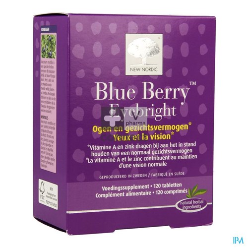 New Nordic Blue Berry Eyebright Tabl 120