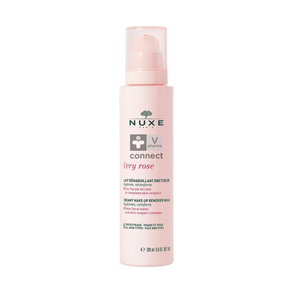 Nuxe Very Rose Lait Démaquillant Onctueux 200 ml