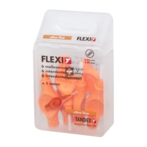 Flexi Orange Borsteltje Ultra Fine Interdentaal 6