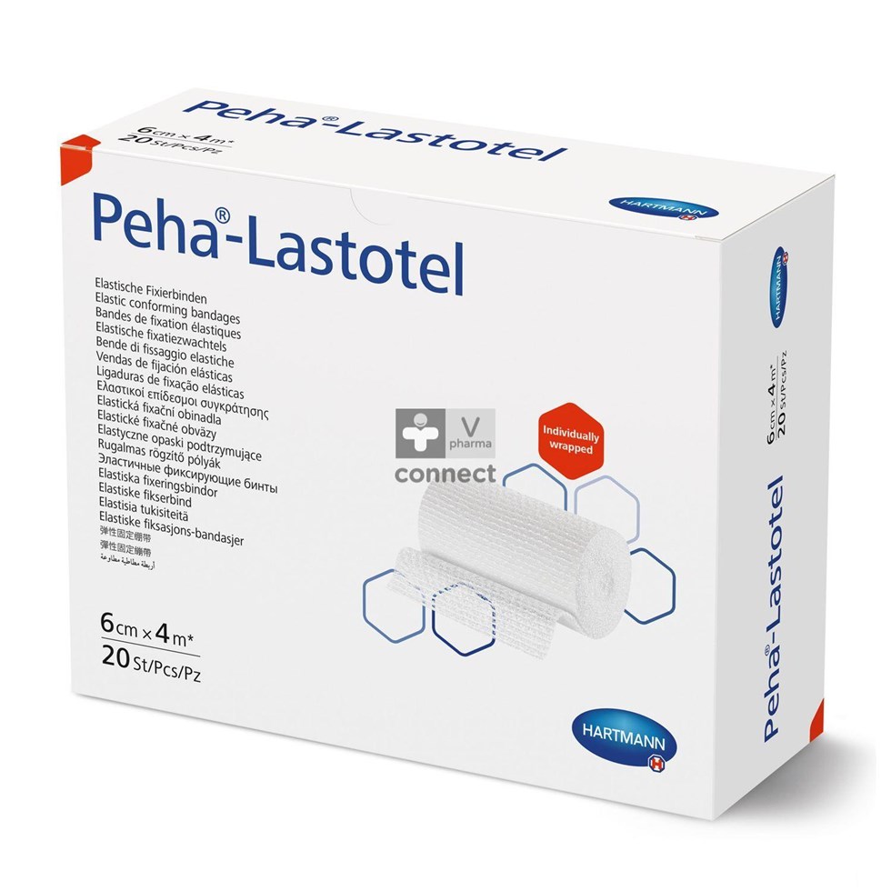 Peha Lastotel Bande de Fixation Cello 6 cm x 4 m