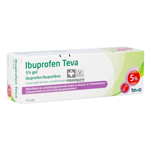 Ibuprofen Teva Gel Tube 50g