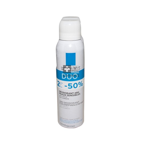 La Roche Posay Physio Deo Spray 2 x 150 ml Promoprijs