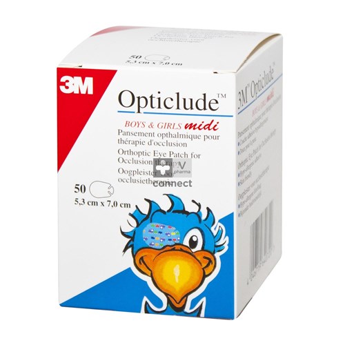 Opticlude 3m Boys&girls Midi New Oogkompres 50