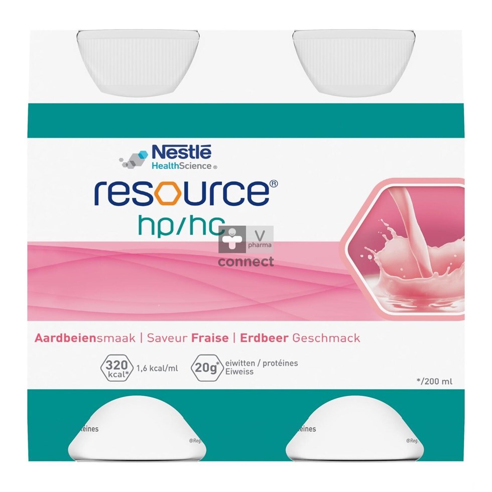Nestle Resource HP HC Fraise 4 x 200 ml