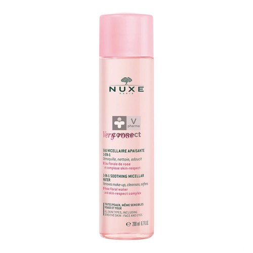 Nuxe Very Rose Eau Micellaire Apaisante 3En1 Toutes Peaux 200 ml