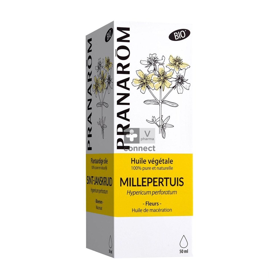Pranarom Millepertuis Huile Végétale Bio 50 ml