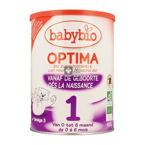 Babybio Optima 1 Lait Bio 0-6M Poudre 900 g