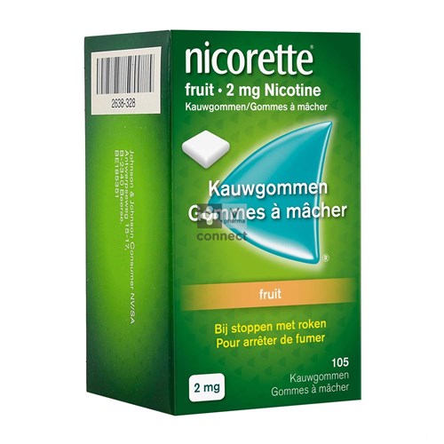 Nicorette Fruit Kauwgom 105x2mg