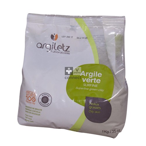 Argiletz Argile Verte Surfine Poudre 1 kg
