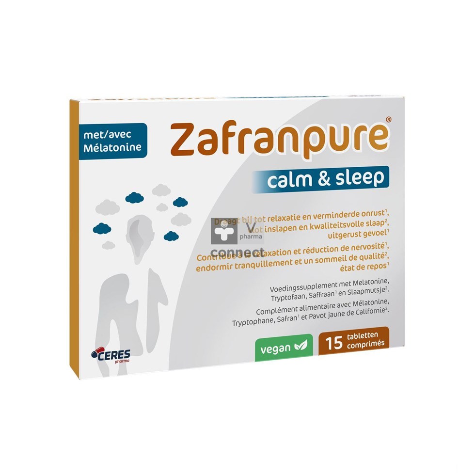 Zafranpure Calm/Sleep 15 Comprimés