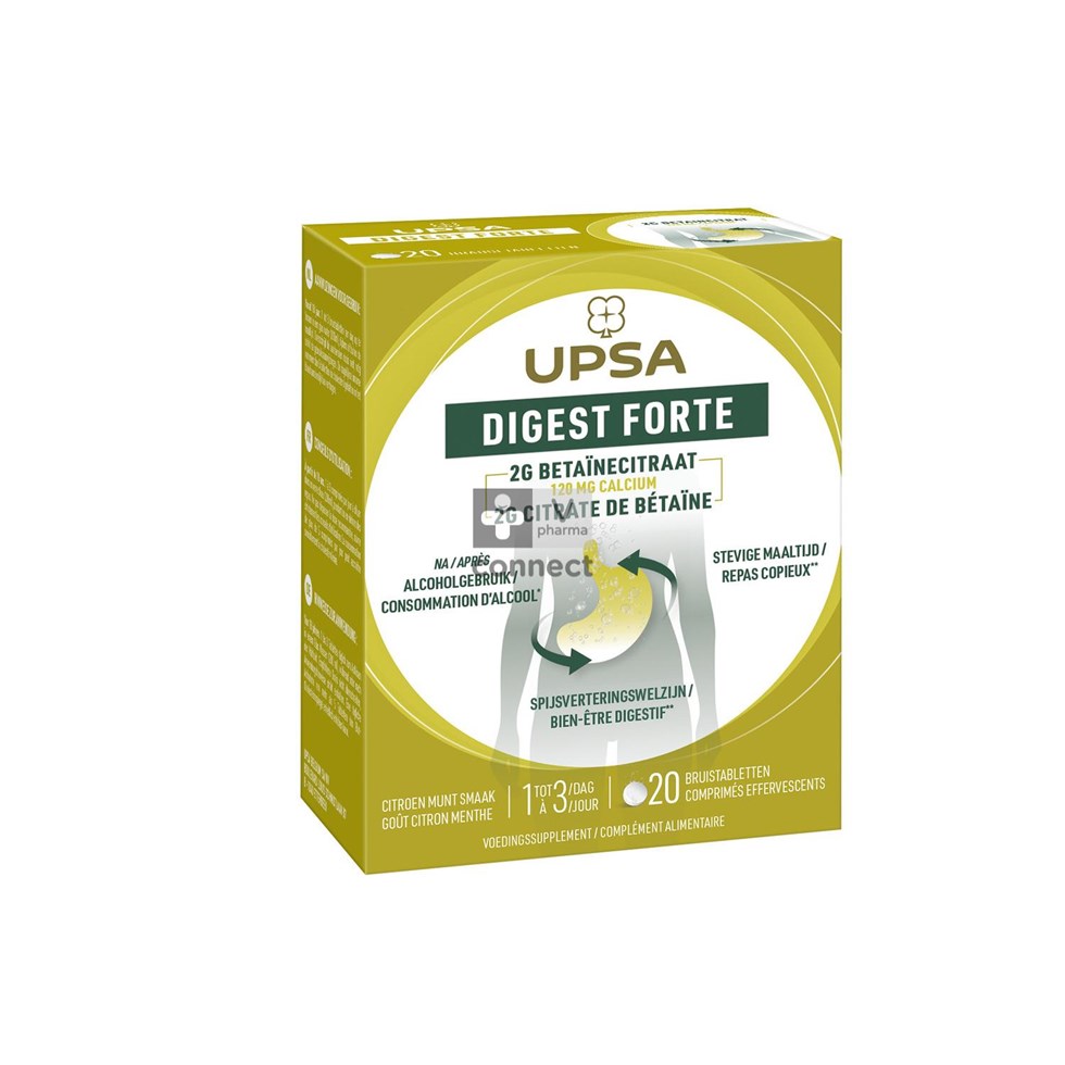 Upsa Digest Forte 20 Comprimés Effervescents