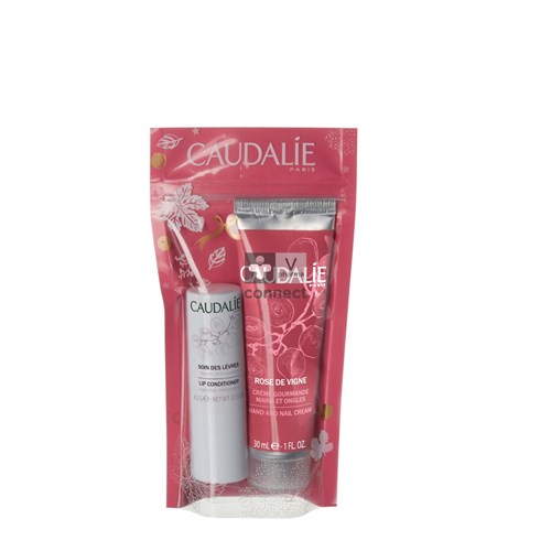 Caudalie Duo Hiver Rose de Vignes Crème Mains + Soin des Lèvres