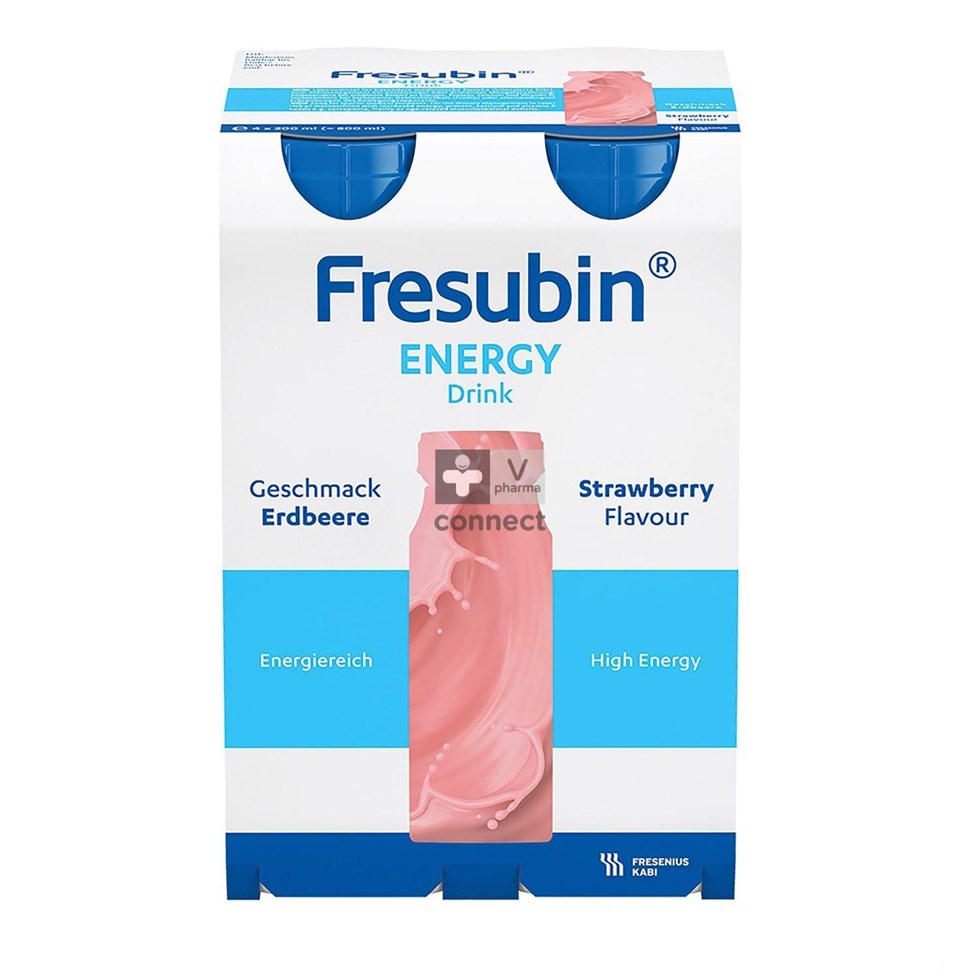 Fresubin Energy Drink 200ml Fraise/aardbei