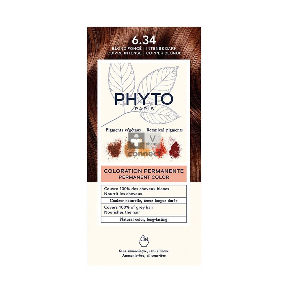 Phytocolor Kit Coloration 6.34 Blond Fonce Cuivre