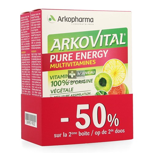 Arkovital Pure Energy Promo Pack Comp 2x30