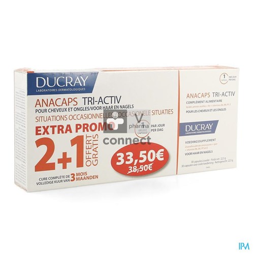 Ducray Anacaps Tri Activ 90 Capsules Prix Promo