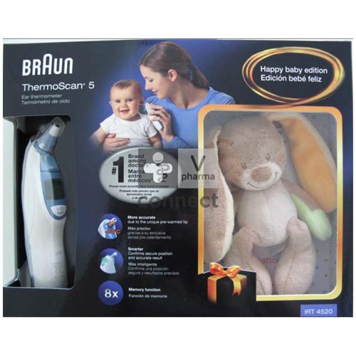 Braun Thermoscan 5 Thermomètre Auriculaire Édition " Happy Baby"