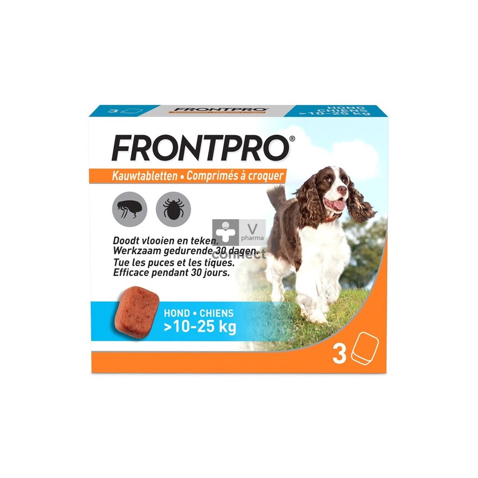 Frontpro 68mg >10-25kg Hond Kauwtabl 3