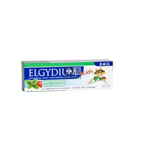 Elgydium Kids Tandpasta Munt-aarbei 2-6jaar 50ml
