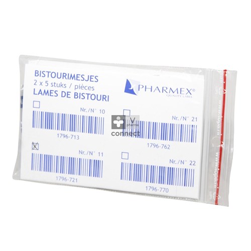 Pharmex Lame N.11 2 X 5 Pces