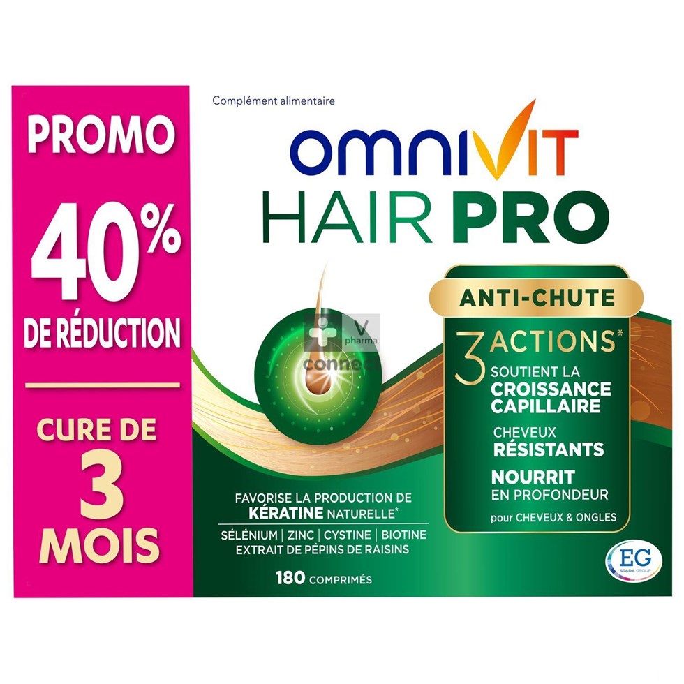 Omnivit Hair Pro 180 Comprimés Promo